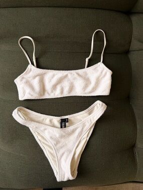 triangl swimwear White Terry Cloth Bikini Set
